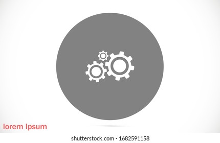 Settings vector icon 10 eps , Lorem ipsum Flat design Gears Settings vector icon Cogwheel gear mechanism vector Settings vector icon Settings icon colored isolated illustration