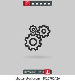Settings vector icon