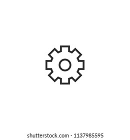Settings vector icon.