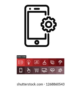 Settings vector icon