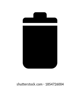 Settings vector icon or advanced for Clear Browsing data. Garbage box illustration for application.