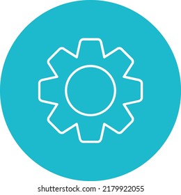 Icono de vector de configuración. Se puede usar para imprimir, móviles y aplicaciones web.