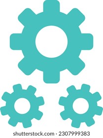 Settings vector icon. Can be used for printing, mobile and web applications.