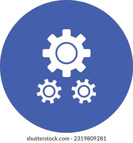 Icono de vector de configuración. Se puede usar para imprimir, móviles y aplicaciones web.