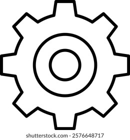 Settings vector icon. Can be used for printing, mobile and web applications.