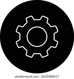 Settings vector icon. Can be used for printing, mobile and web applications.