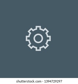 Settings vector icon. Settings concept stroke symbol design. Thin graphic elements vector illustration, outline pattern for your web site design, logo, UI. EPS 10.