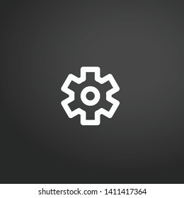 Settings vector icon. Settings concept stroke symbol design. Thin graphic elements vector illustration, outline pattern for your web site design, logo, UI. EPS 10.