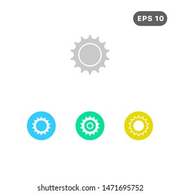Settings vector icon. filled flat sign for mobile concept and web design. Cogwheel, configuration glyph icon. Symbol, gear mechanism symbol isolated, Settings vector Icon Pack.