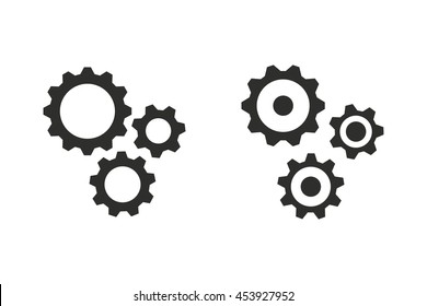 Settings vector icon. Illustration isolated on white background for graphic and web design.