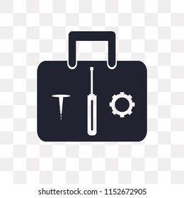 Settings vector icon isolated on transparent background, Settings logo concept
