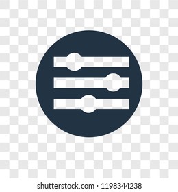 Settings vector icon isolated on transparent background, Settings transparency logo concept