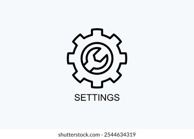 Settings Vector Icon Or Logo Illustration