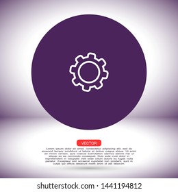 settings vector icon , Lorem ipsum flat design
