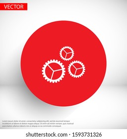 Settings  vector icon  , lorem ipsum Flat design
