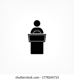 Settings vector icon , lorem ipsum Flat design