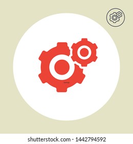 Settings vector icon modern and simple flat symbol for website, mobile app, UI. Setting icon vector illustration, EPS10