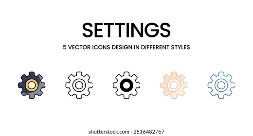 Settings vector icon ready to use vector illustration