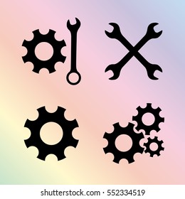 Settings - vector   icon; set