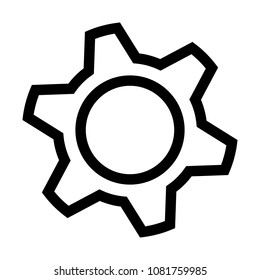 Settings vector icon sign design