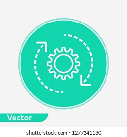 Settings vector icon sign symbol