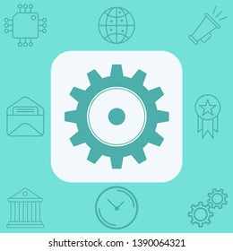 Settings vector icon sign symbol