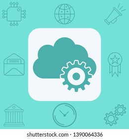 Settings vector icon sign symbol