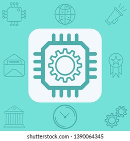 Settings vector icon sign symbol