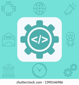 Settings vector icon sign symbol