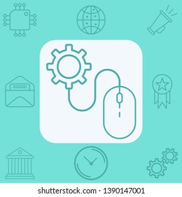 Settings vector icon sign symbol