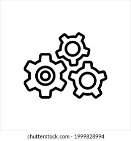 Settings vector icon symbol design