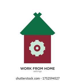 Settings vector illustration flat design