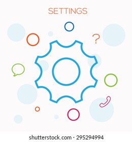 Settings vector illustration, which can be used in your webdesign.