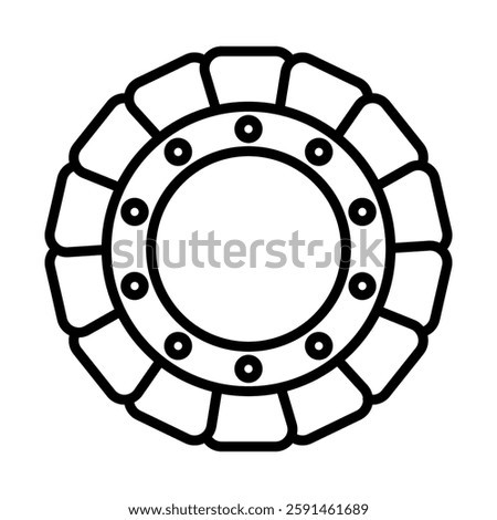 Settings Vector Line Icon Design