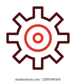 Settings Vector Thick Line Two Color Icons For Personal And Commercial Use.
