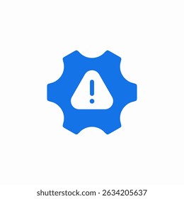 configurações aviso ponto de exclamação ícone sinal vetor