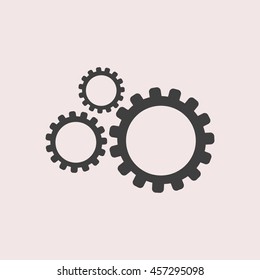 Settings web icon. Isolated illustration