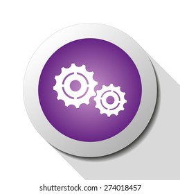 Settings, web icon. Vector design