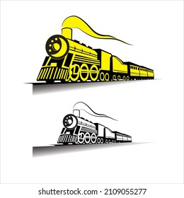 Settle Train Vector for company logo, Tattoo, banner, Visiting card etc