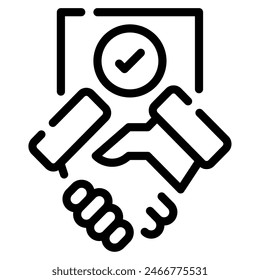 Settlement icon for web, app, infographic, etc