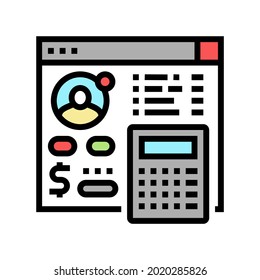 settlements on behalf of clients color icon vector. settlements on behalf of clients sign. isolated symbol illustration