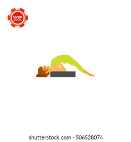 Setu Bandha Sarvangasana Pose Icon