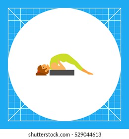 Setu Bandha Sarvangasana Pose Icon