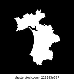 Setubal Map, District of Portugal. Vector Illustration.