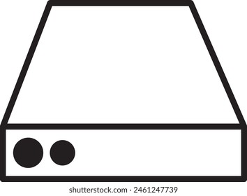 Setup Box Icon Illustration EPS 10