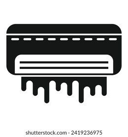Setup broken conditioner icon simple vector. New service at home. Clean filter