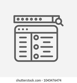 Setup campaign icon line symbol. Isolated vector illustration of  icon sign concept for your web site mobile app logo UI design.