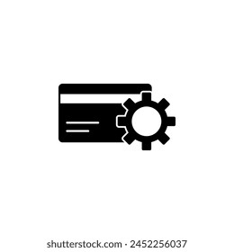 Setup Credit Card flat vector icon. Simple solid symbol isolated on white background