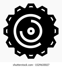 setup Icon. Installation. Illustration of adjustment, debugging. Configuration. Adjustment. Tuning. Vector icon.