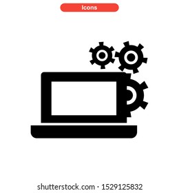 setup icon isolated sign symbol vector illustration - high quality black style vector icons
